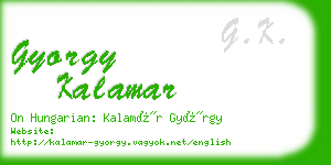 gyorgy kalamar business card